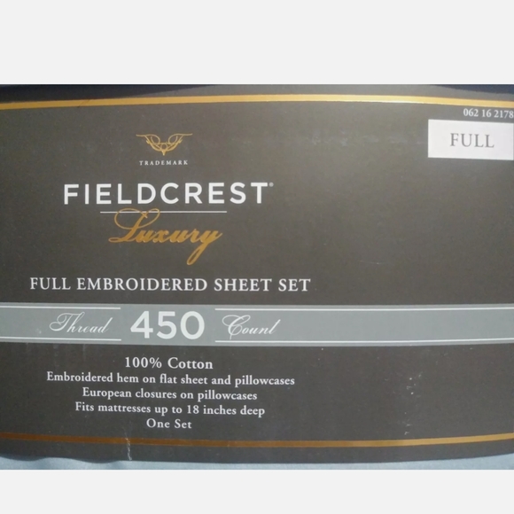 Brand New Fieldcrest Luxury Full Size Sheet Set - Picture 4 of 4